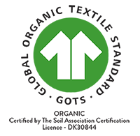Bonnie mob GOTS certified organic cotton certificate